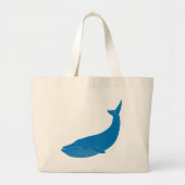 Blauwe walvis zeezoogdieren grote tote bag (Voorkant)