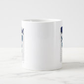 Blauwe walvisfamilie grote koffiekop (Voorkant)