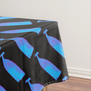 blauwe walvissen in elke kleur tafelkleed