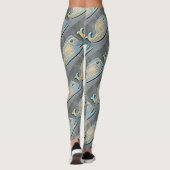 blauwe walvissen leggings (Achterkant)
