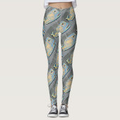 blauwe walvissen leggings (Voorkant)