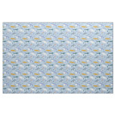 Blauwe walvissen stof (Yard (91,4 cm))