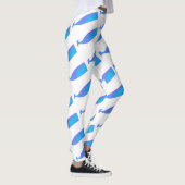 Blauwe walvissen Thunder_Cove wit Leggings (Rechts)
