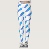 Blauwe walvissen Thunder_Cove wit Leggings (Voorkant)