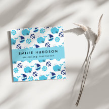 Blauwe walvissen, zweminstructeur, zwemcoach