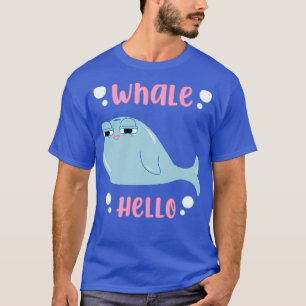 Blauwe walvisvis t-shirt