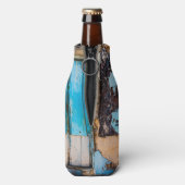 Blauwe wand en deur flesjeskoeler (Fles Achterkant)