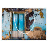 Blauwe wand en deur groot cadeauzakje (Achterkant)