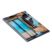 Blauwe wand en deur notitieboek (Rechterzijde)