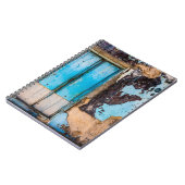 Blauwe wand en deur notitieboek (Linkerzijde)