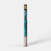 Blauwe wand en deur samsung galaxy hoesje (Rechterkant)