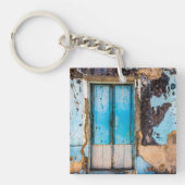 Blauwe wand en deur sleutelhanger (Voorkant)