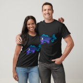 Blauwe Wandelende Vis T-shirt (Unisex)