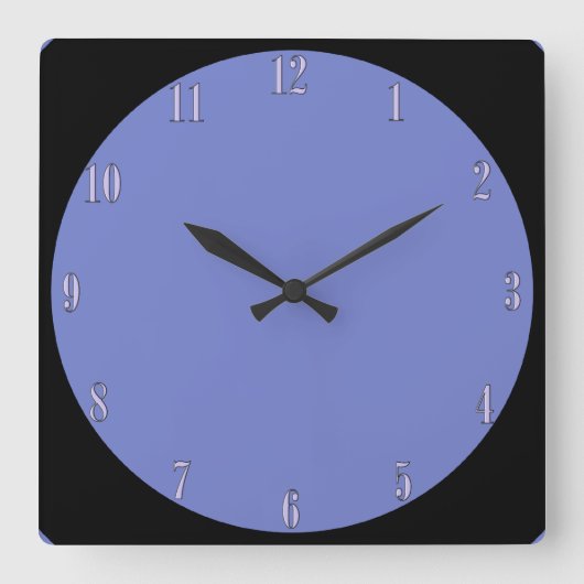 Blauwe wandklok (Voorkant)