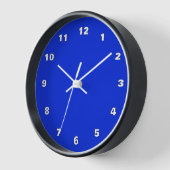 Blauwe Wandklok Aangepaste kleuren en cijfers Lett (Hoek)