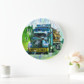 Blauwe WASKast voor vrachtwagens met brede lading Grote Klok (Huis)