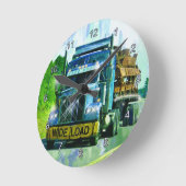 Blauwe WASKast voor vrachtwagens met brede lading Ronde Klok (Hoek)