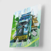 Blauwe WASKast voor vrachtwagens met brede lading Vierkante Klok (Hoek)