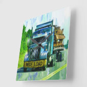 Blauwe WASKast voor vrachtwagens met brede lading Vierkante Klok (Hoek)