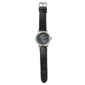 Blauwe Water Turtle Tijd Horloge (Vlak)
