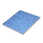 Blauwe waterbellen tegeltje (Zijkant)