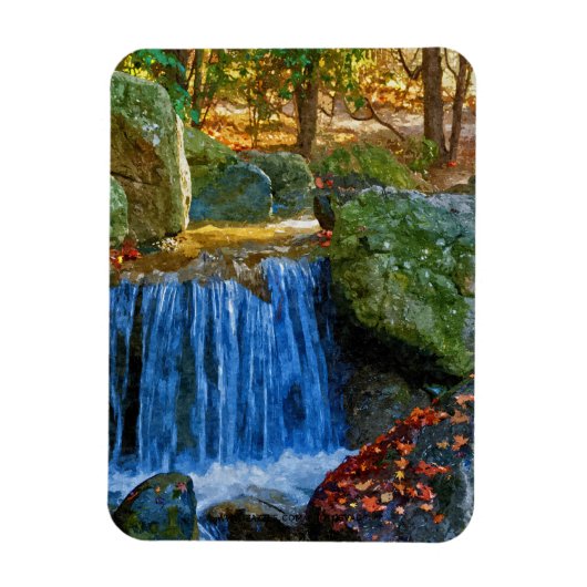 Blauwe waterbron magneet (Verticaal)