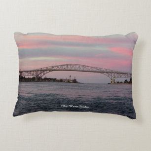 Blauwe waterbrug accent kussen