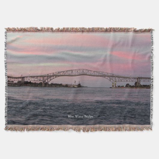 Blauwe waterbrug goot dekens deken (Voorkant)