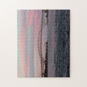 Blauwe waterbrugpuzzel legpuzzel (Verticaal)