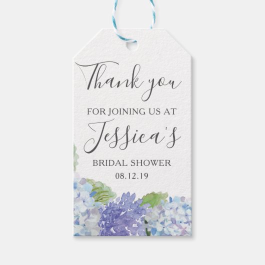 Blauwe waterdichte Vrijgezellenfeesten Cadeaulabel (Voorkant)