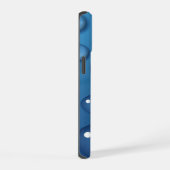 Blauwe Waterdruppel Textuur iPhone 15 Case (Rechterkant)