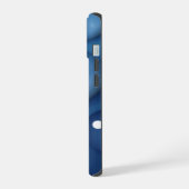 Blauwe Waterdruppel Textuur iPhone 15 Case (Linkerkant)
