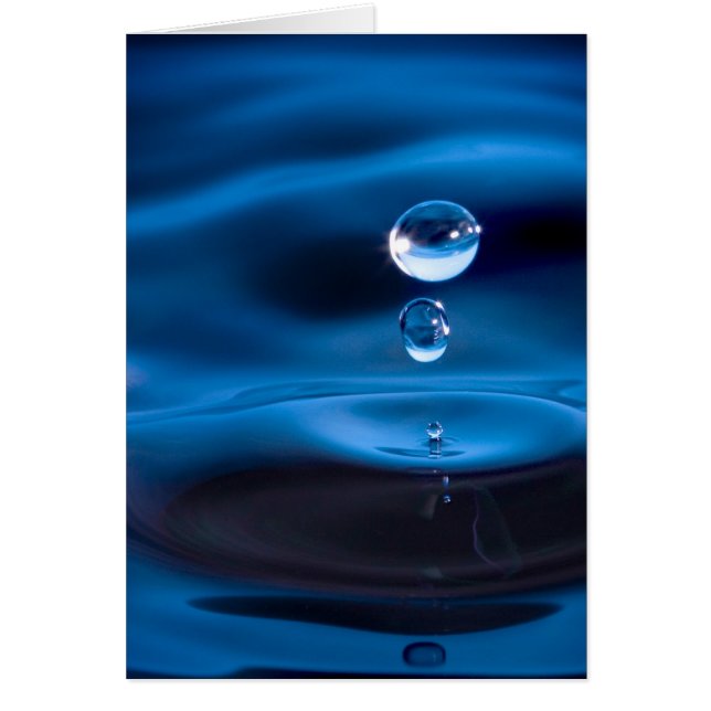 Blauwe waterdruppels (Voorkant)