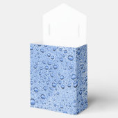 Blauwe waterdruppels bedankdoosjes (Geopend)