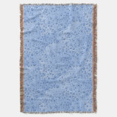 Blauwe waterdruppels deken (Voorkant Verticaal)