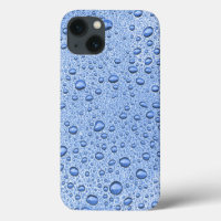 Blauwe waterdruppels Hoesje-Mate iPhone case