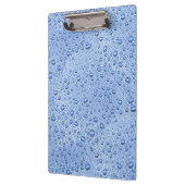 Blauwe waterdruppels klembord (Links)