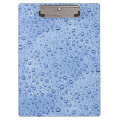 Blauwe waterdruppels klembord (Voorkant)