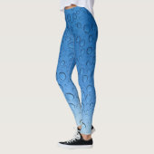 Blauwe waterdruppels leggings (Links)