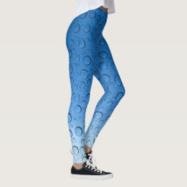 Blauwe waterdruppels leggings