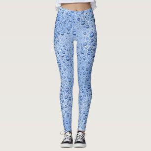 Blauwe waterdruppels leggings