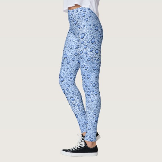 Blauwe waterdruppels leggings (Links)