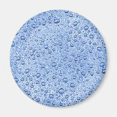 Blauwe waterdruppels magneet (Voorkant)