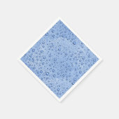 Blauwe waterdruppels servet (Hoek)