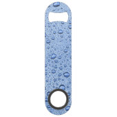 Blauwe waterdruppels speed flessenopener (Voorkant)