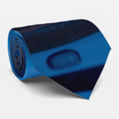 Blauwe waterdruppels stropdas (Opgerold)