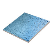 Blauwe waterdruppels tegeltje (Zijkant)
