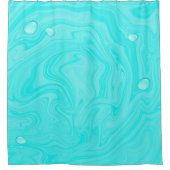 Blauwe waterdruppels Zomer Pool Birthday Party Douchegordijn (Voorkant)