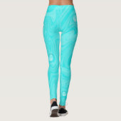 Blauwe waterdruppels Zomer Pool Birthday Party Leggings (Achterkant)