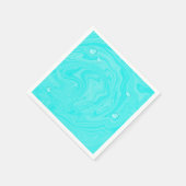 Blauwe waterdruppels Zomer Pool Birthday Party Servet (Hoek)